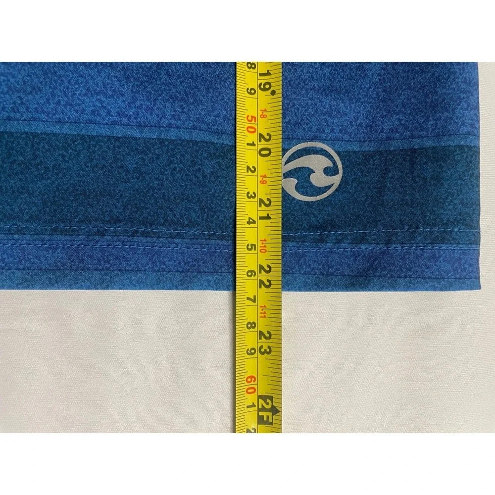 Ocean Current Mens Blue Striped Board Shorts Cargo Pocket Swim Trunks Size 38